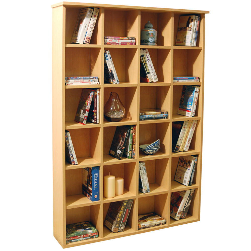DVD and CD Storage Shelves - Beech