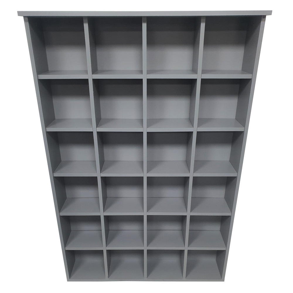 PIGEON HOLE - 480 CD / 312 DVD Blu-ray Media Cubby Storage Shelves - Grey