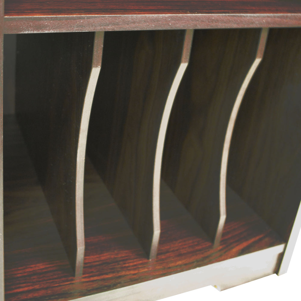 AUDIO - Turntable / LP Record / Vinyl Storage Side End / Bedside Table - Walnut