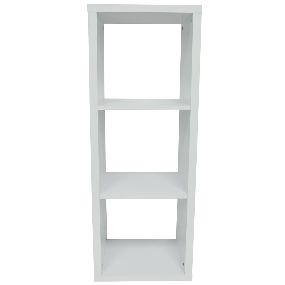 CUBE - 3 Cubby Square Display Shelves / Vinyl LP Record Storage - White