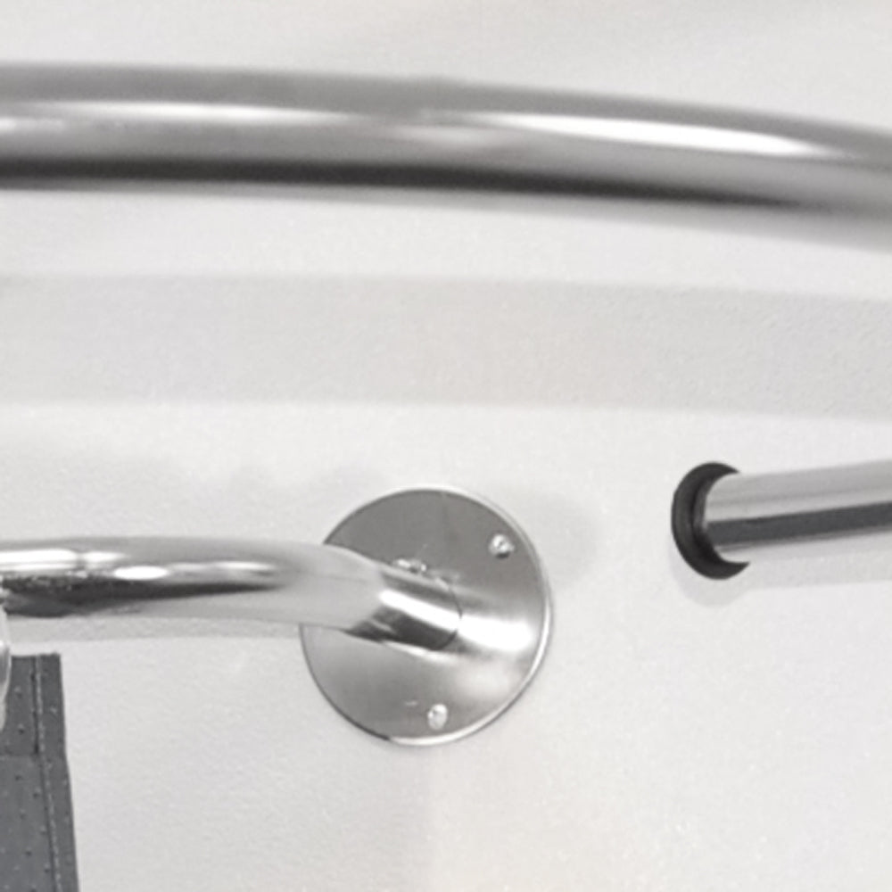 LOOP - Stainless Steel Circular Shower Curtain Rail and Curtain Rings
