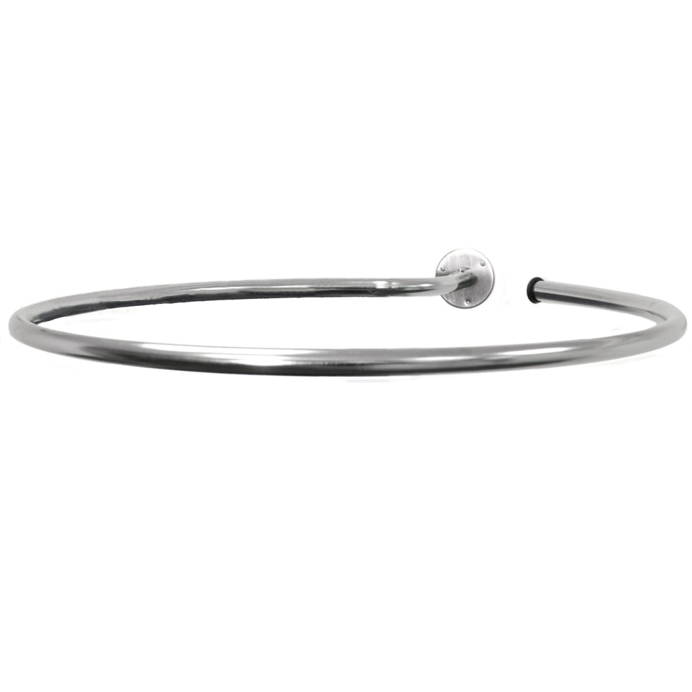 LOOP - Stainless Steel Circular Shower Curtain Rail and Curtain Rings