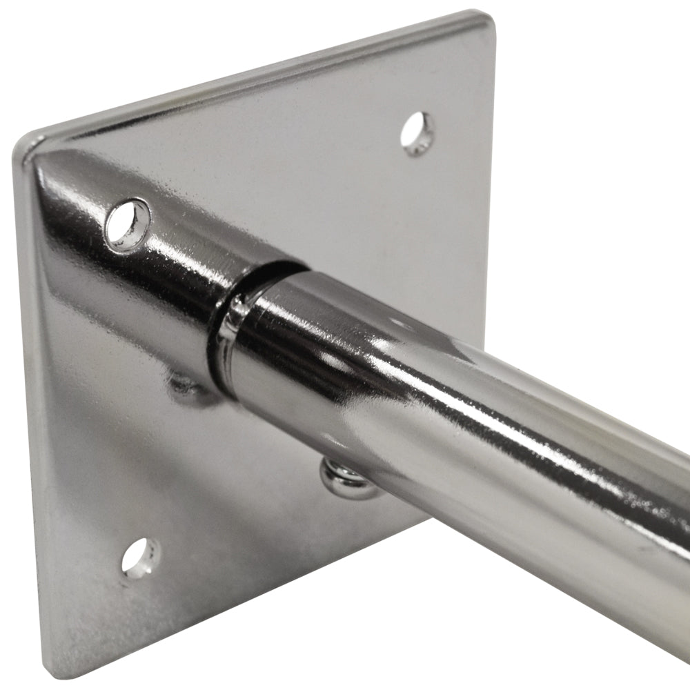 LOOP SQUARE - Stainless Steel Rectangular Shower Rail and Curtain Rings