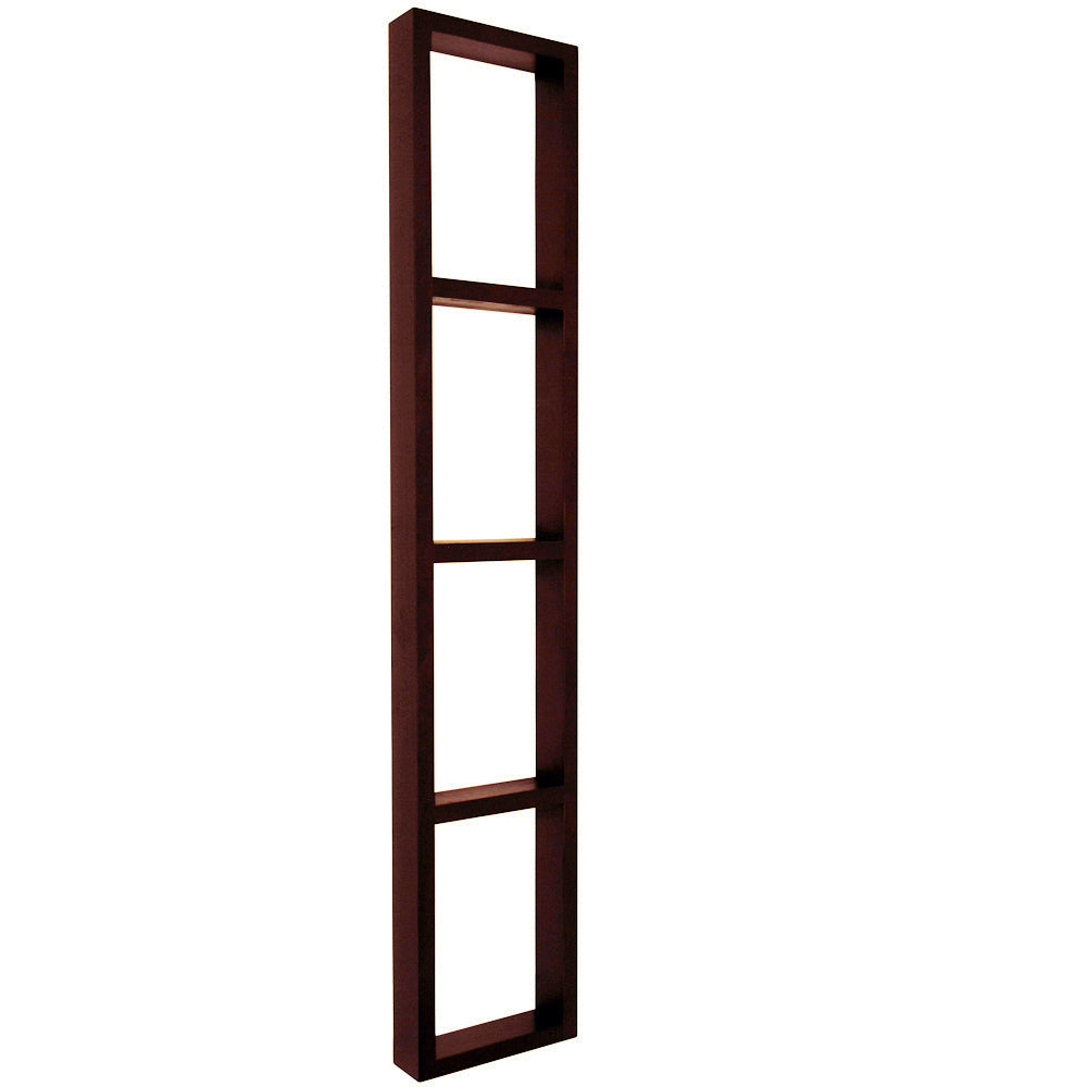 IRIS - Wall Mounted 76 CD / 32 DVD / Blu ray Storage Frame Shelf - Brown