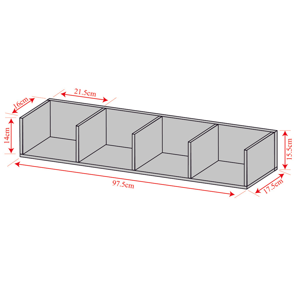VIRGO - 84 CD / 56 DVD / Blu-ray / Media Wall Storage Shelf - White