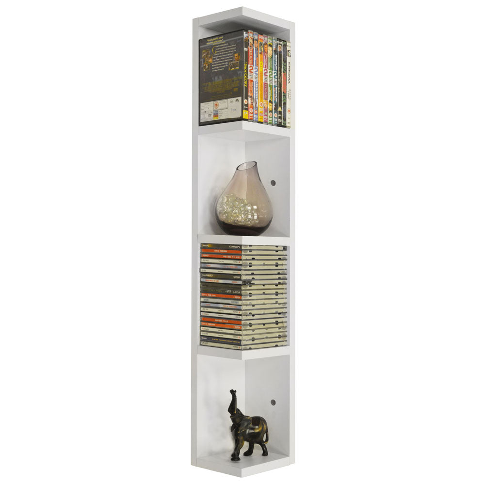 VIRGO - 84 CD / 56 DVD / Blu-ray / Media Wall Storage Shelf - White