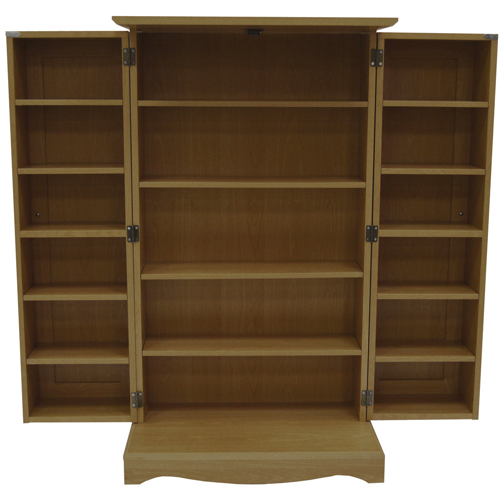 RICHMOND - 495 CD / 200 DVD / Blu-ray / Video Media Storage Cupboard - Oak
