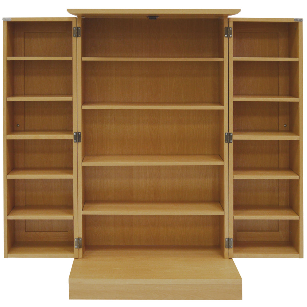 VICTORIA - 600 CD / 250 DVD / Blu-ray Multimedia Storage Cabinet - BEECH