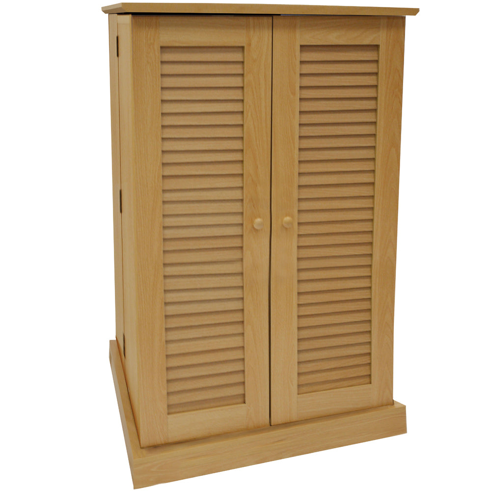 CD / DVD / Blu-ray / VIDEO Multimedia Storage Cabinet - Beech