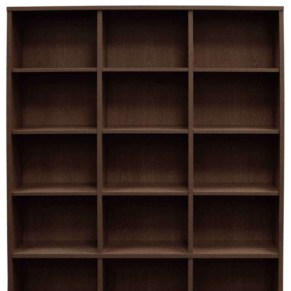 PIGEON HOLE - 588 CD / 378 DVD Blu-ray Media Storage Shelf Unit - Dark Oak