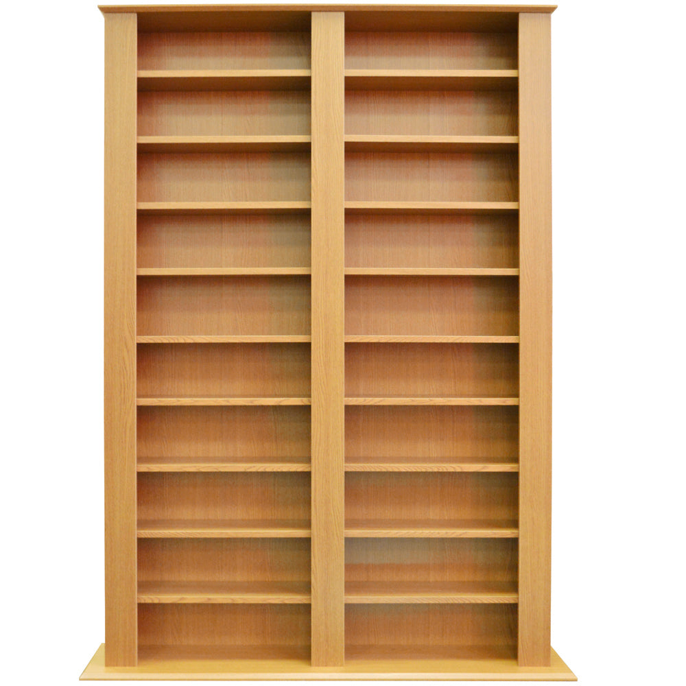 GENESIS - Multimedia 1060 CD / 420 DVD Blu-ray Storage Shelves - Beech
