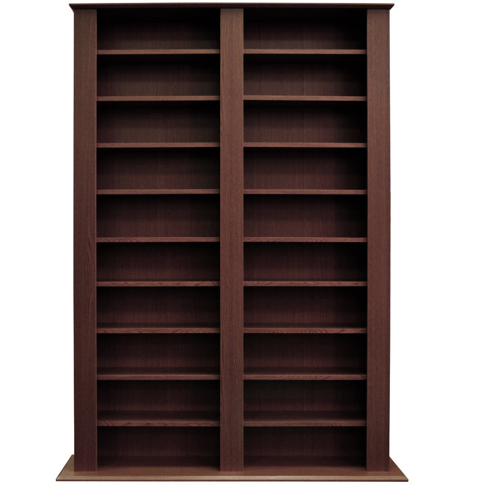 GENESIS - Multimedia 1060 CD / 420 DVD Blu-ray Storage Shelves - Dark Oak