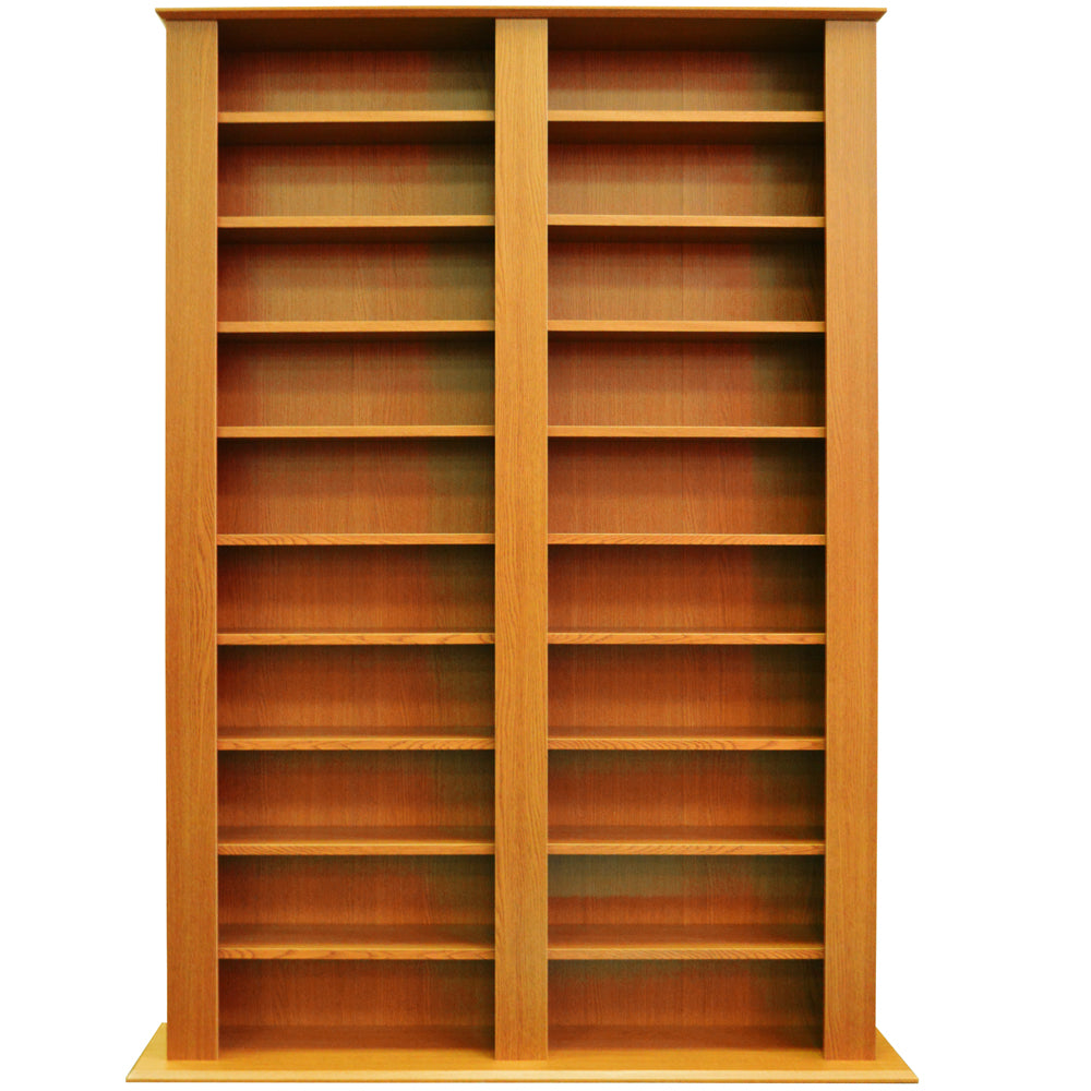 GENESIS - Multimedia 1060 CD / 420 DVD Blu-ray Storage Shelves - Pine