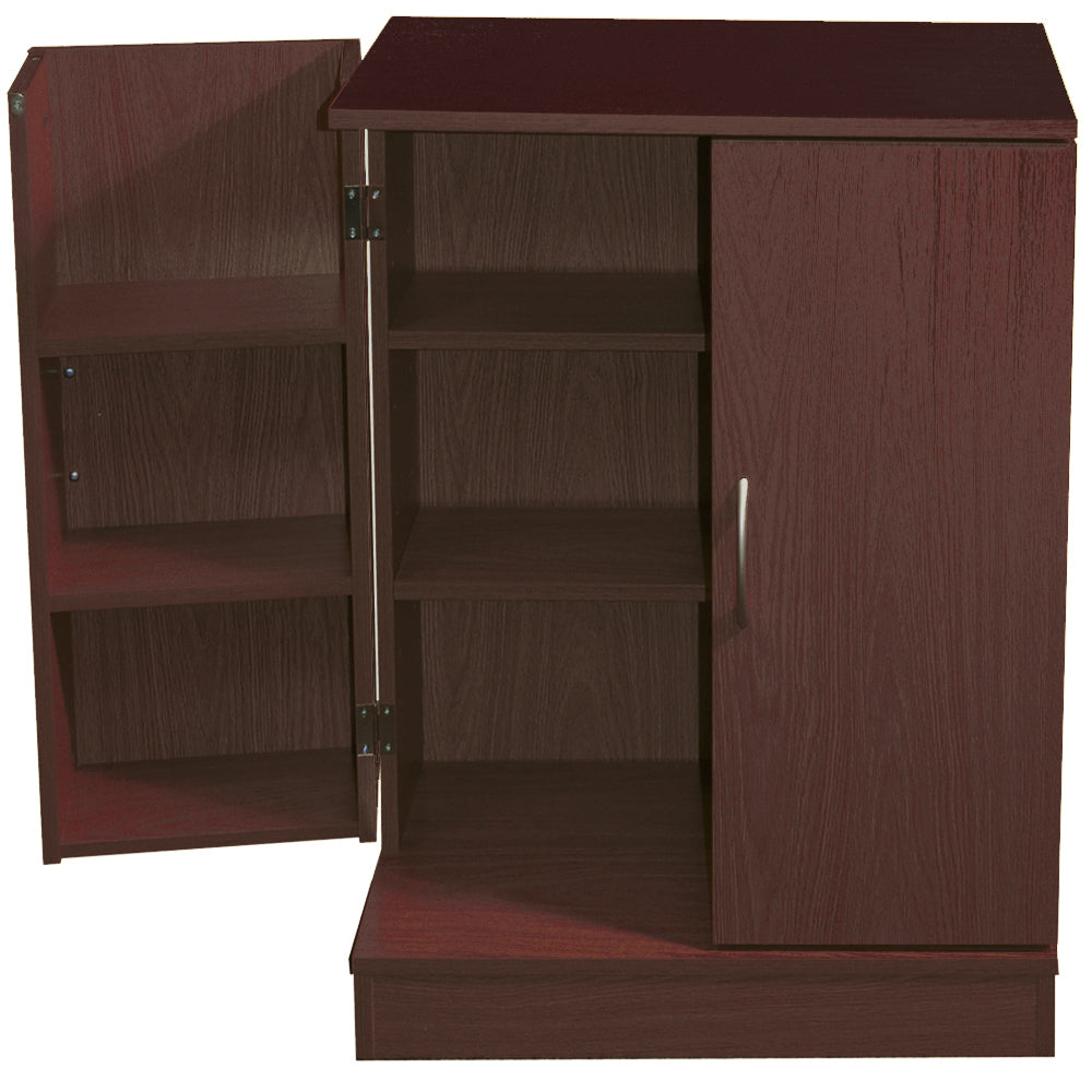 COLUMBUS - Double Door 324 CD / 213 DVD Media Storage Cabinet - Dark Oak