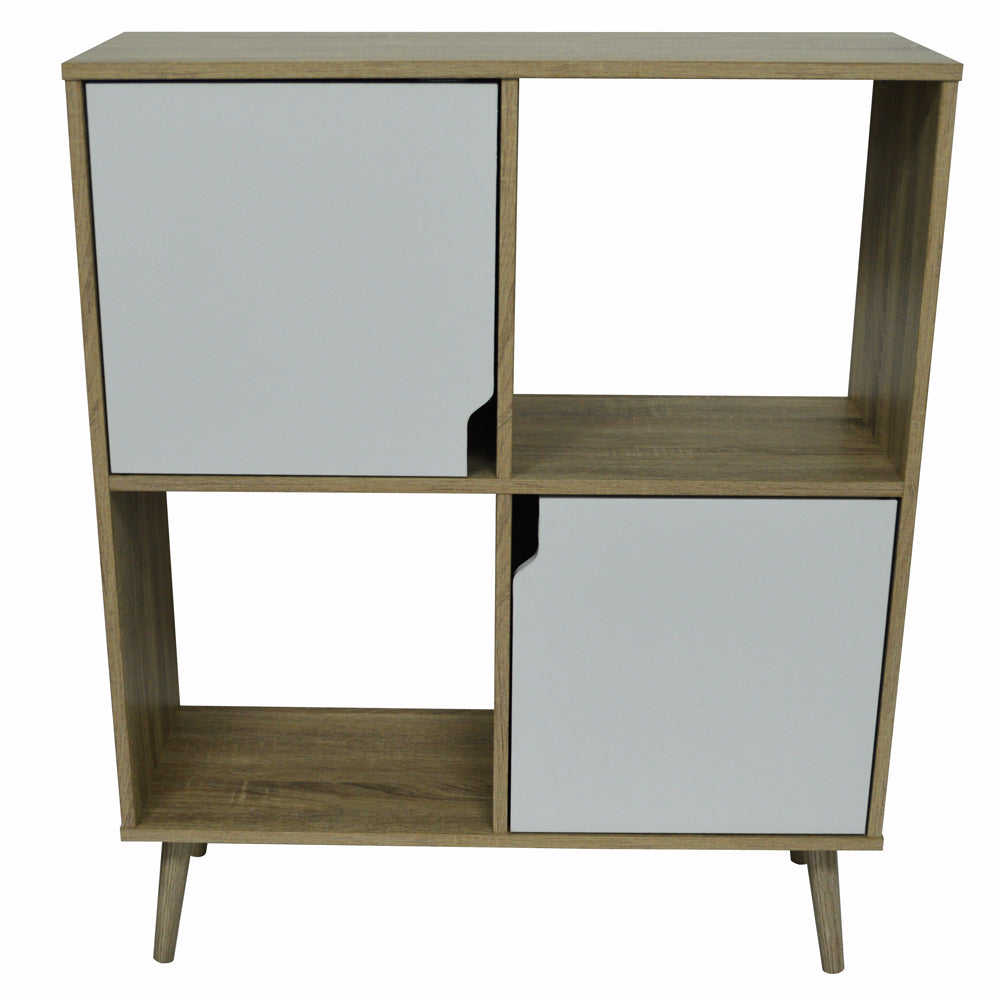 WATSONS - Open Sideboard Cube Shelving With 2 Doors - Oak / White