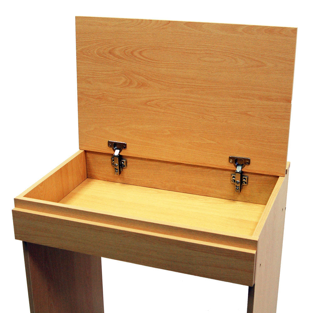 TISCH - Flip Top Office Desk / Workstation / Dressing Table - Beech