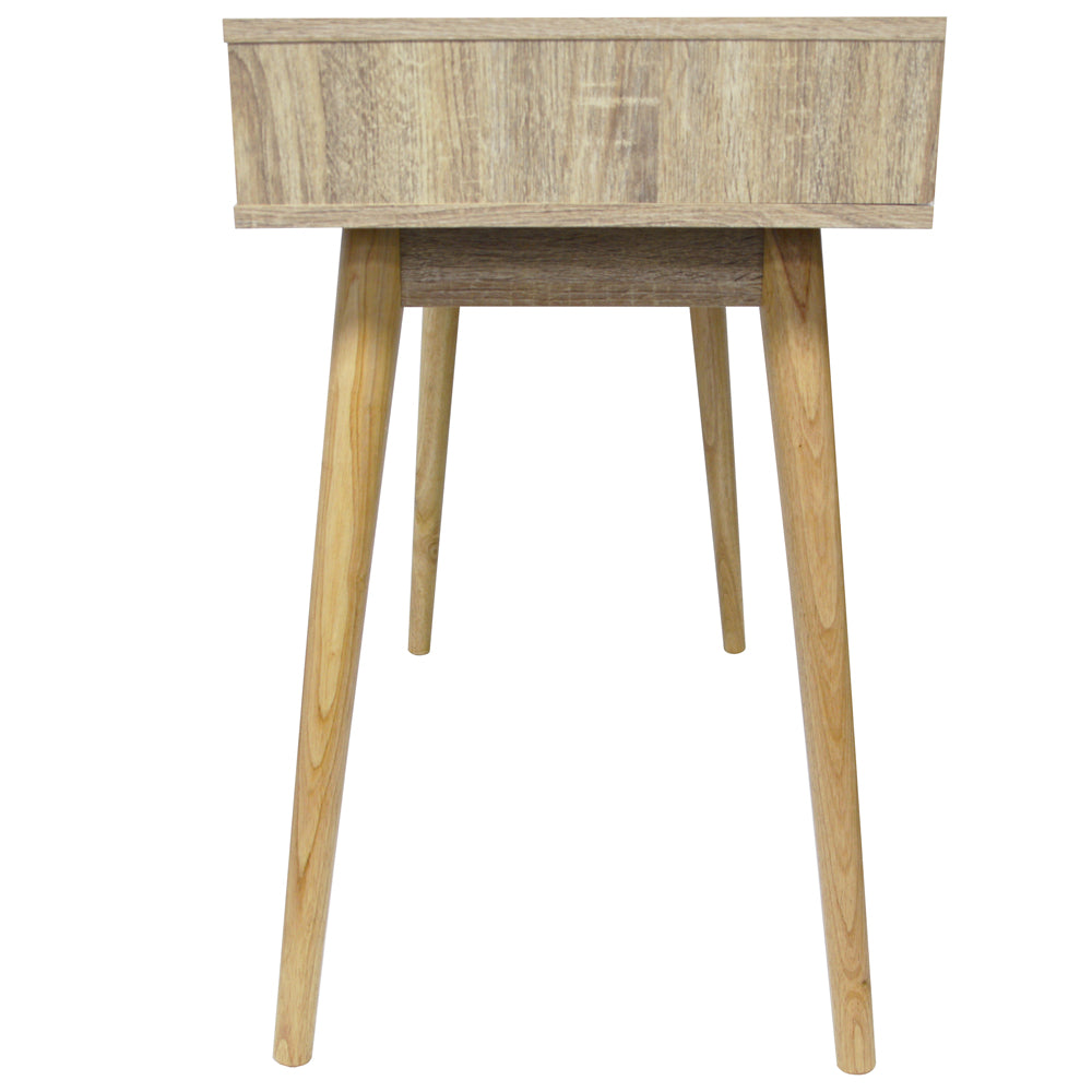 INDUSTRIAL - 1 Drawer Office Computer Desk / Dressing Table - Oak / White