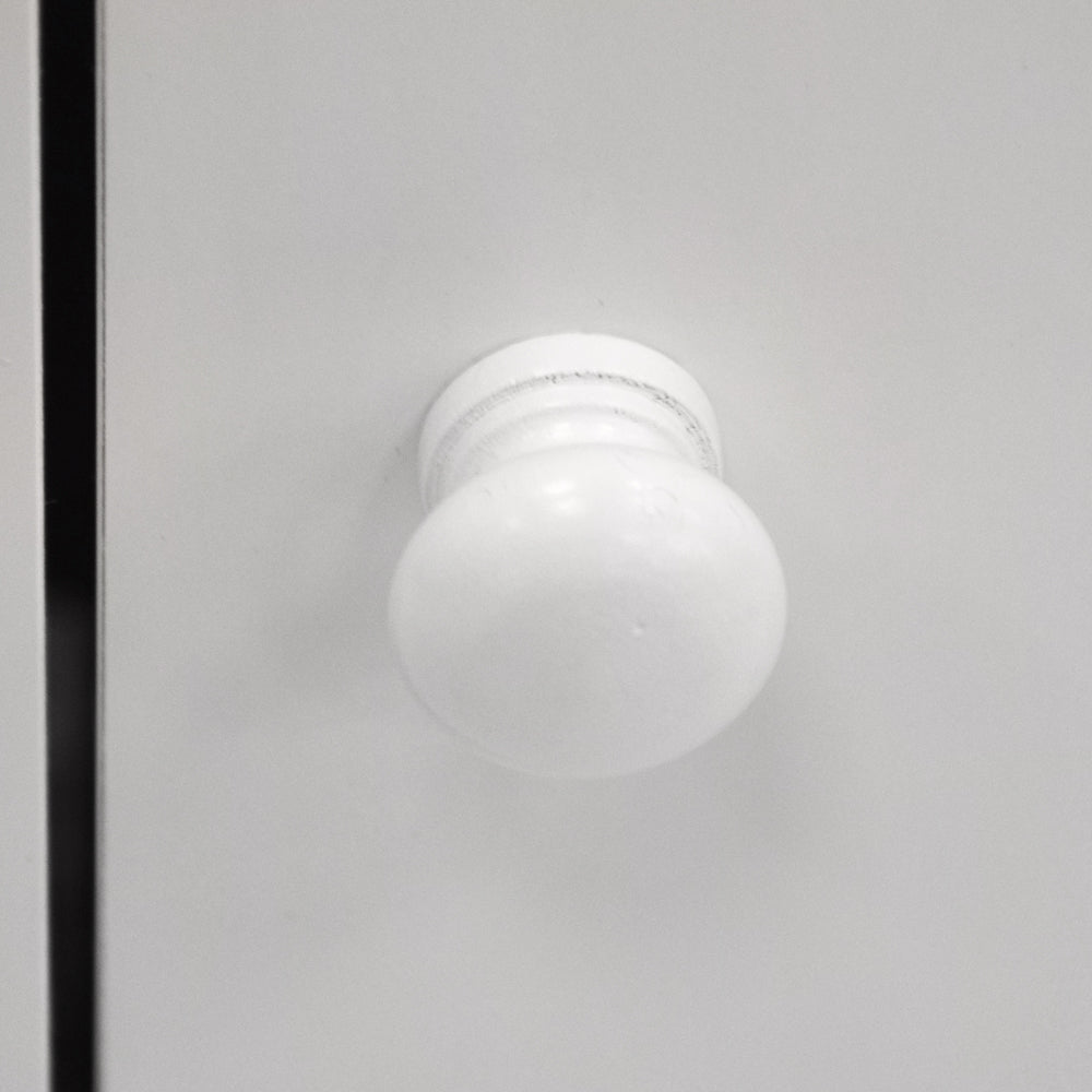 JAMERSON - Compact Storage Cupboard / Bathroom Cabinet with Shelves - White