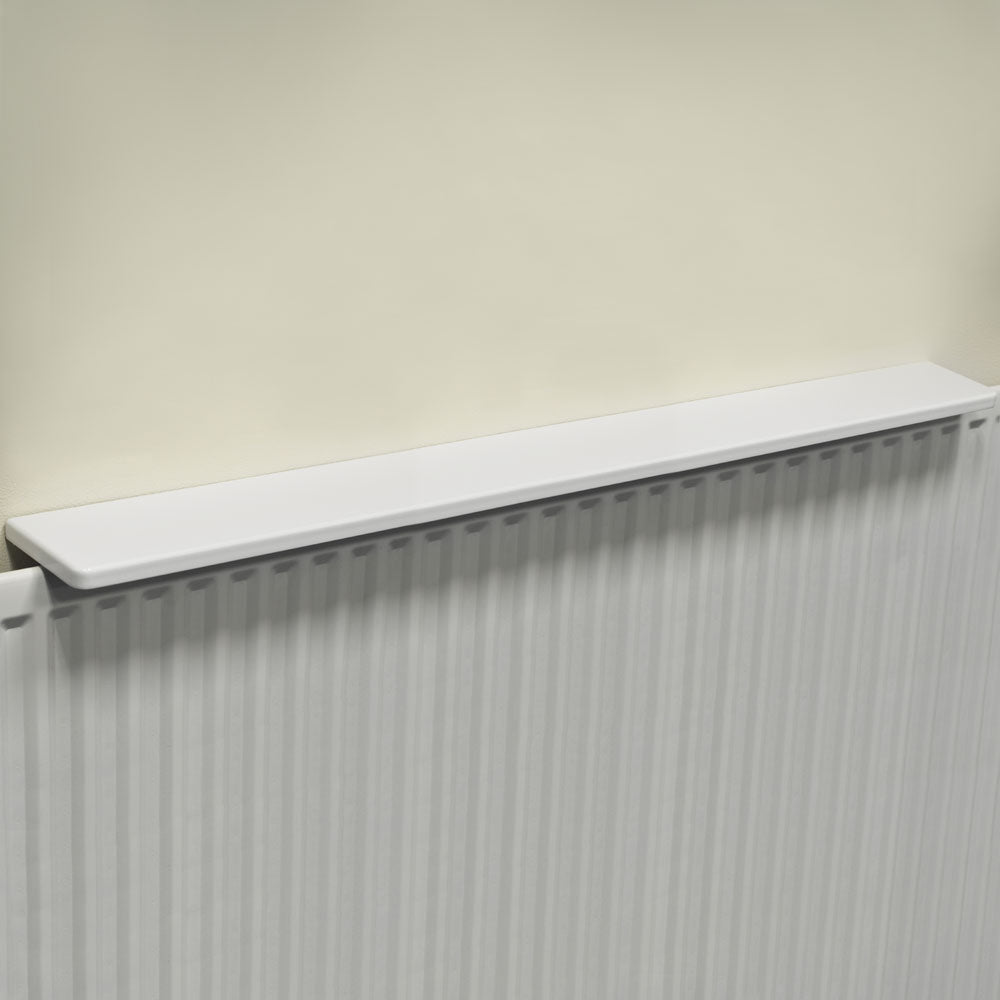 Chunky Gloss Over Radiator Shelf 120cm / 4ft - White