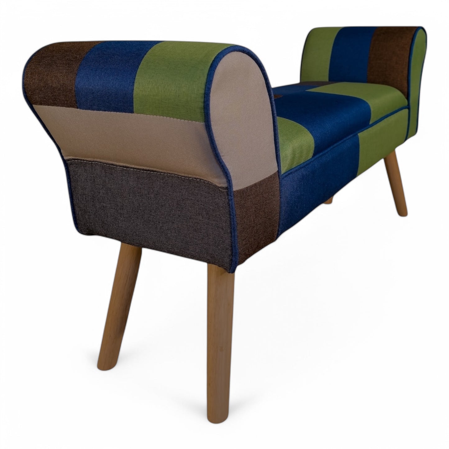 Side view of Chaise Pouffe showcasing design and size