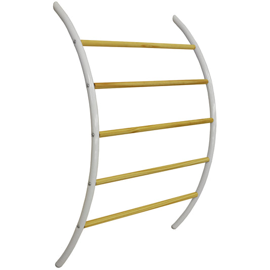 Modern 5-rung wall-mounted towel rail for contemporary homes