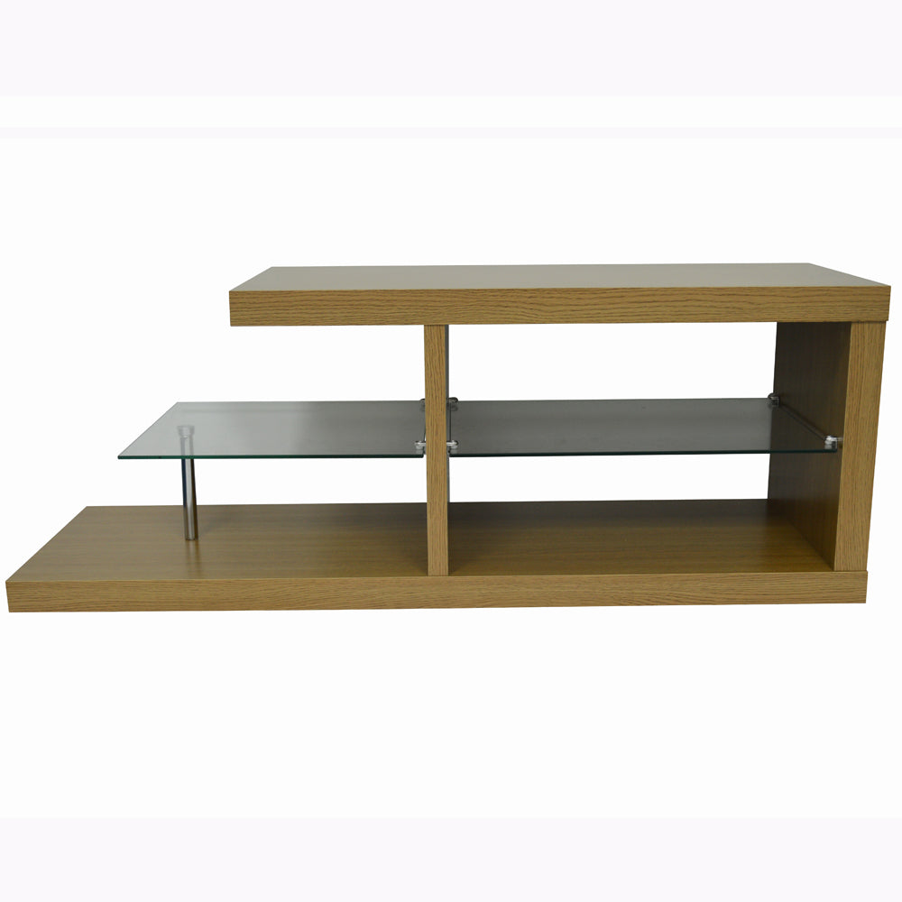 Stylish and space-saving entertainment center