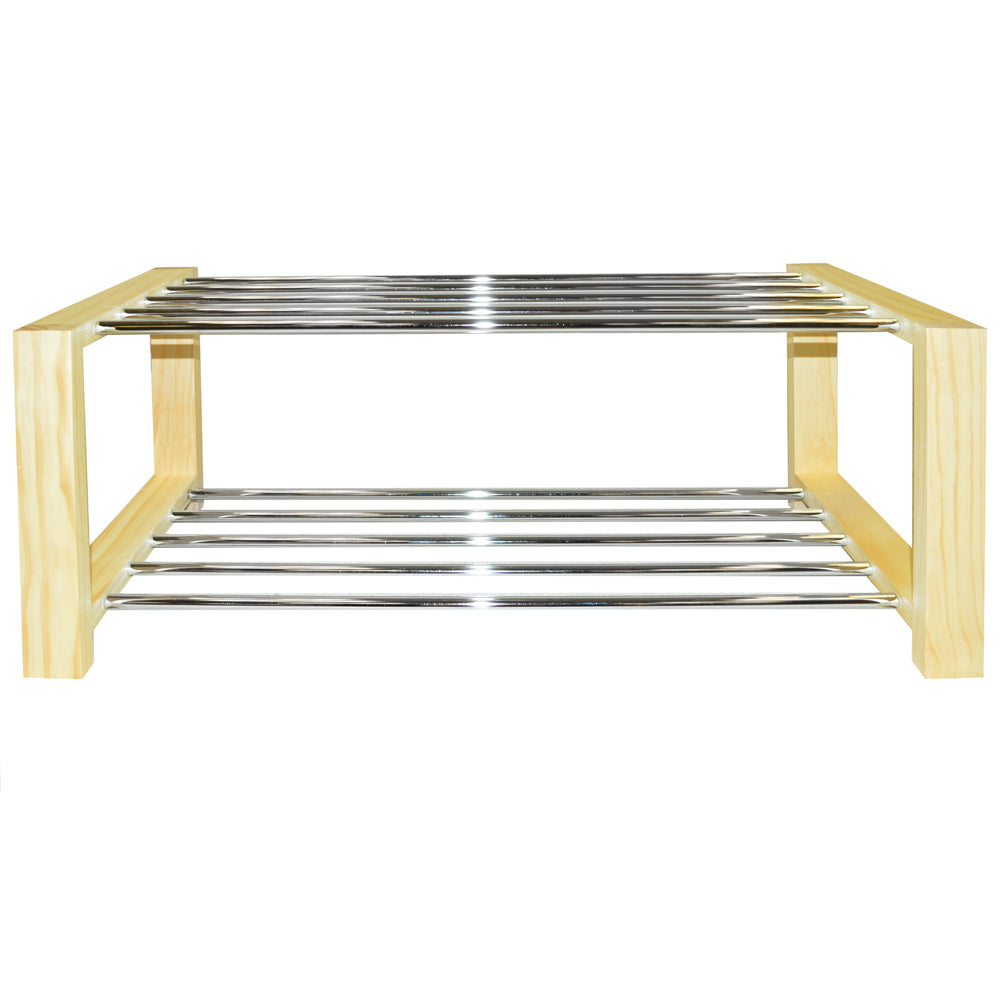 Durable and modern wooden shoe rack