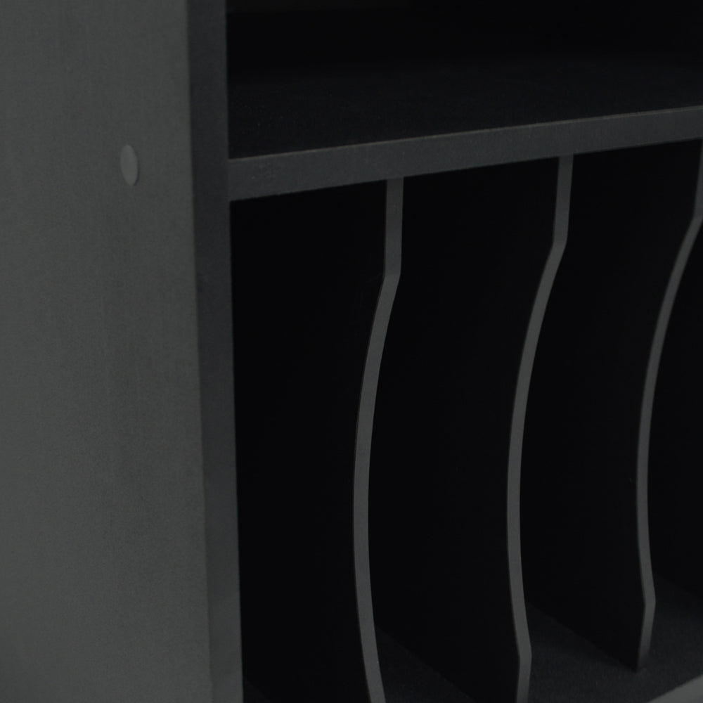 Sleek and space-saving LP storage unit