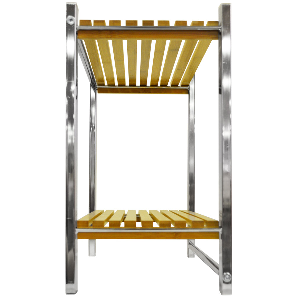 Side view of sturdy metal frame