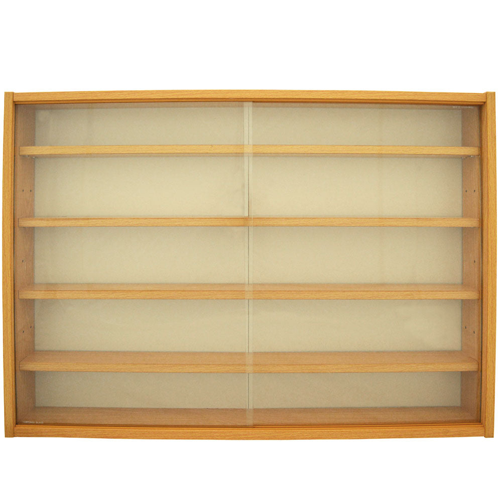 Elegant wood finish display case