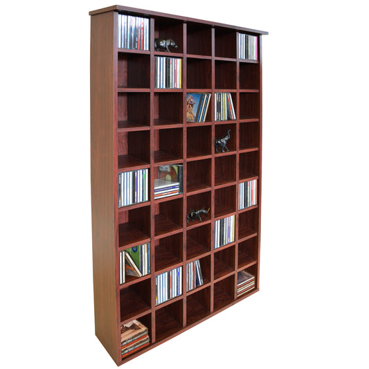 CD Storage Shelves - Mahogany