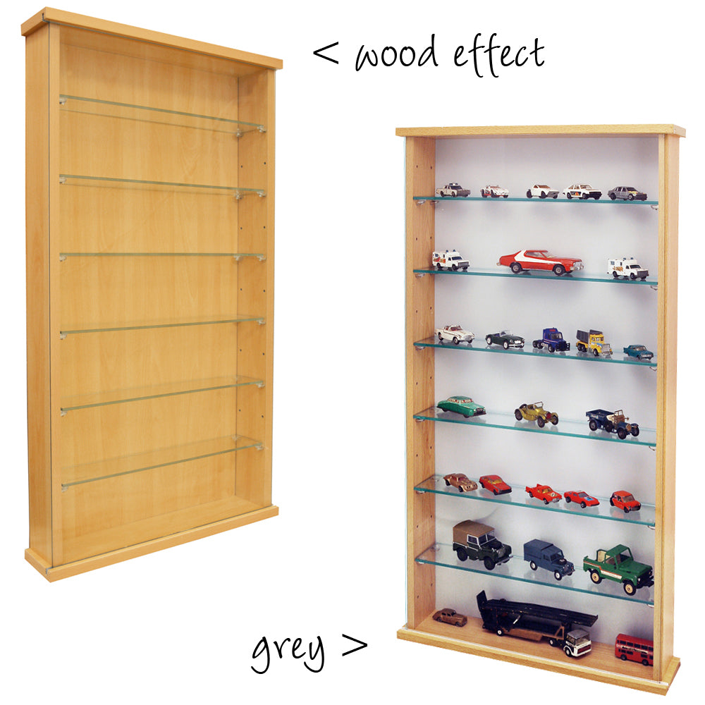 Perfect for showcasing collectibles in a modern home