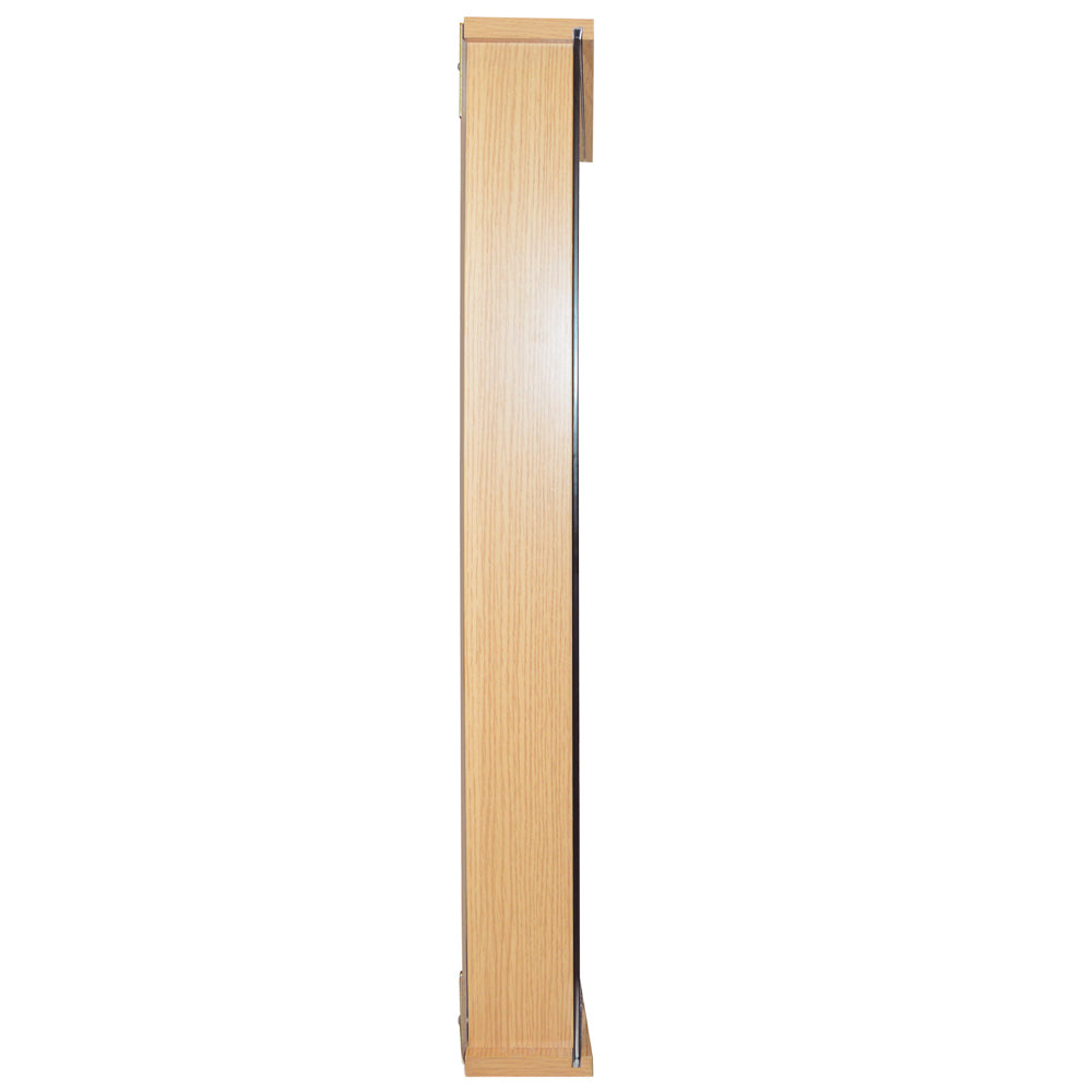 Durable and space-saving glass shelving unit