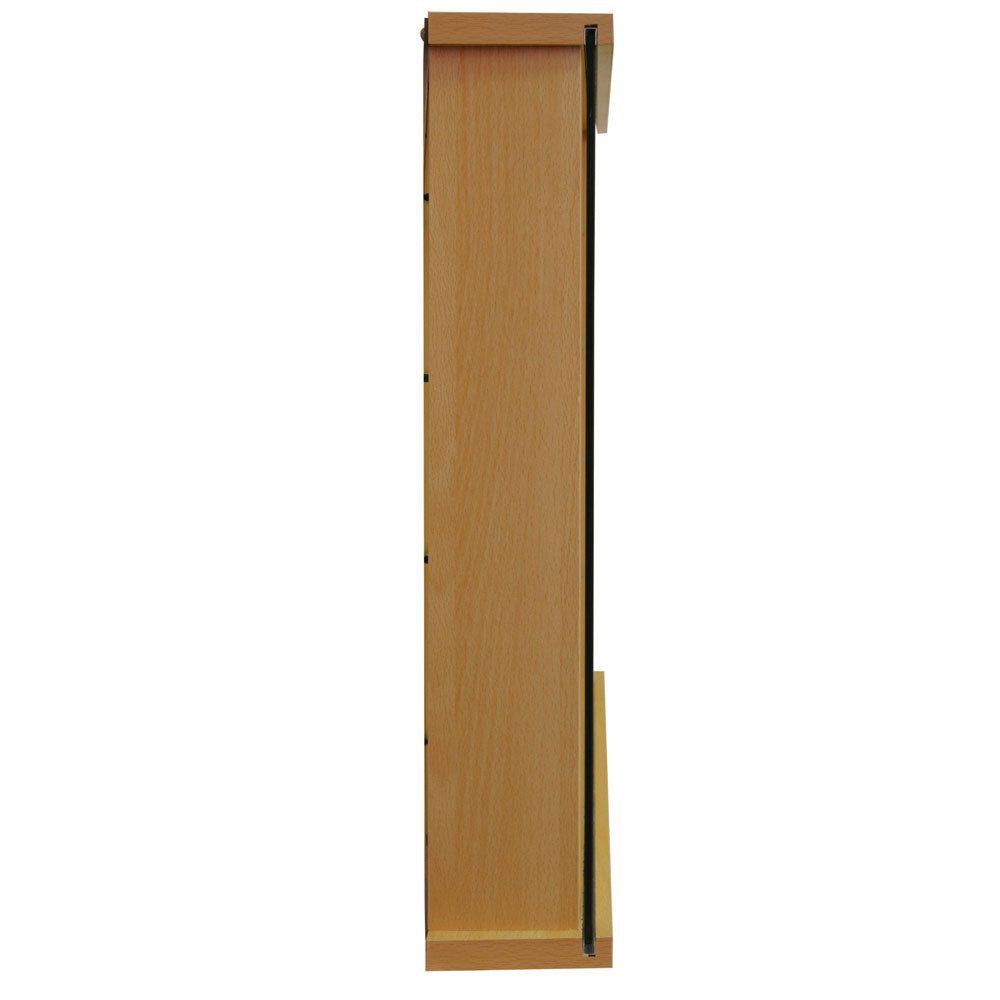 Durable and space-saving glass shelving unit