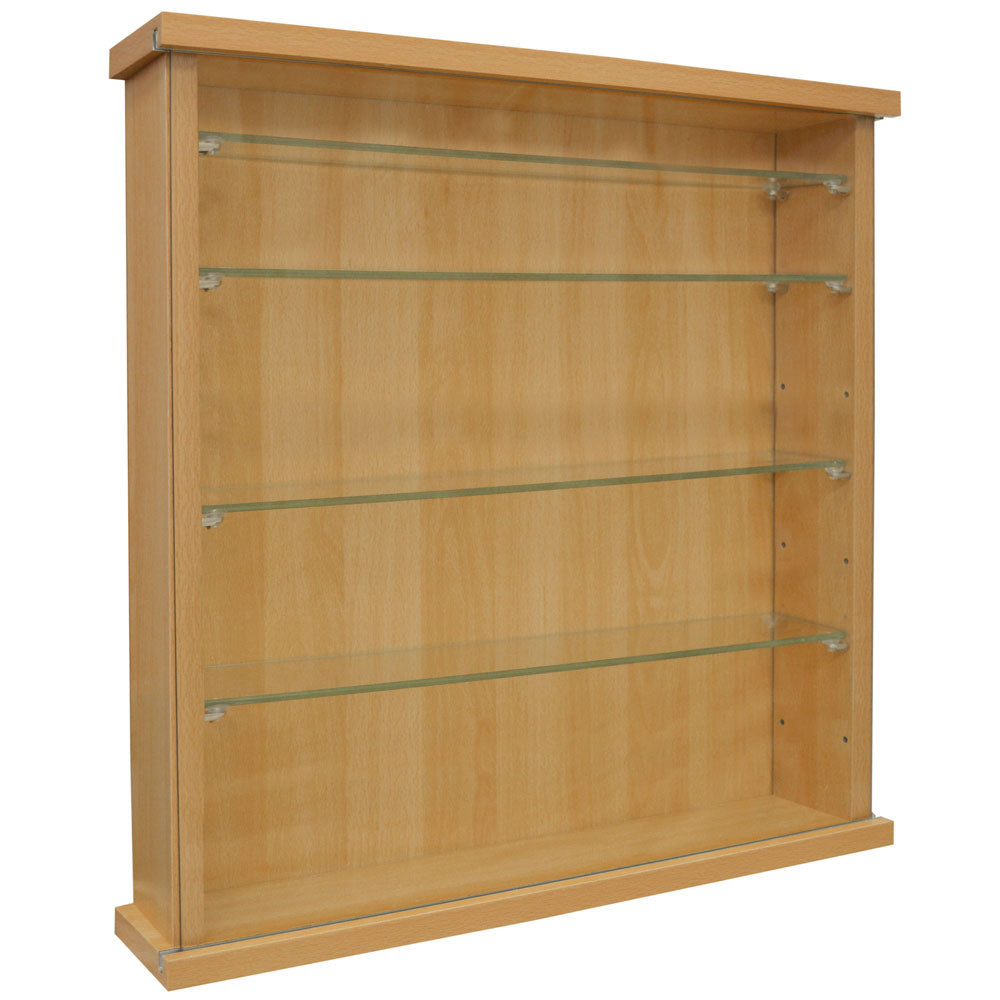 Elegant oak glass display case for models and ornaments