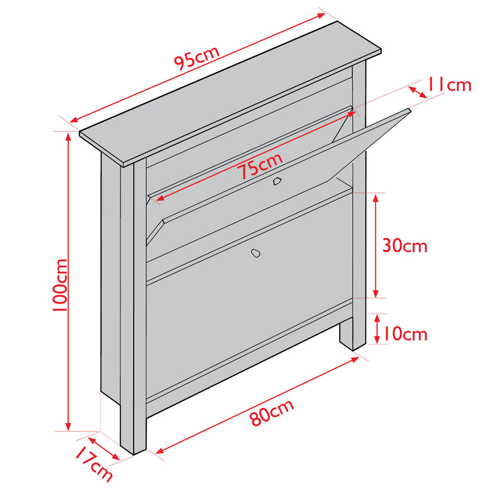 Durable and modern shoe cabinet solution