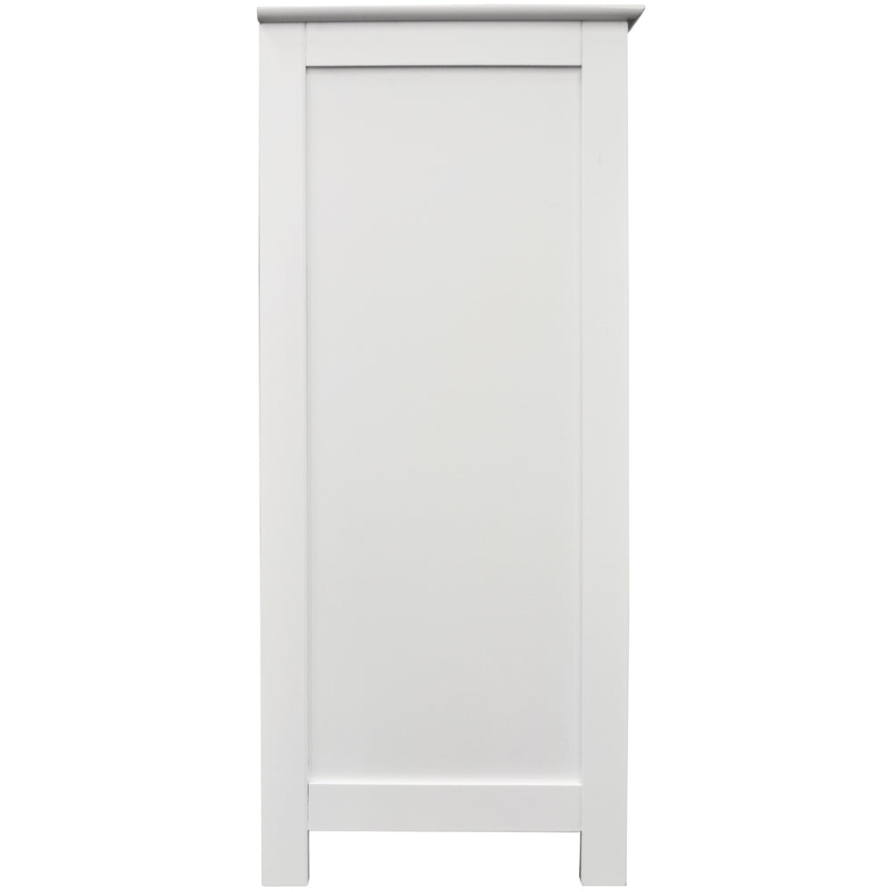 WALTHAM - Shaker Tongue and Groove Bathroom 2 Door Storage Cabinet - White