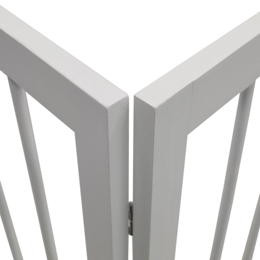 CHERISH - 3 Section Wooden Solid Wood Folding Pet Gate - White