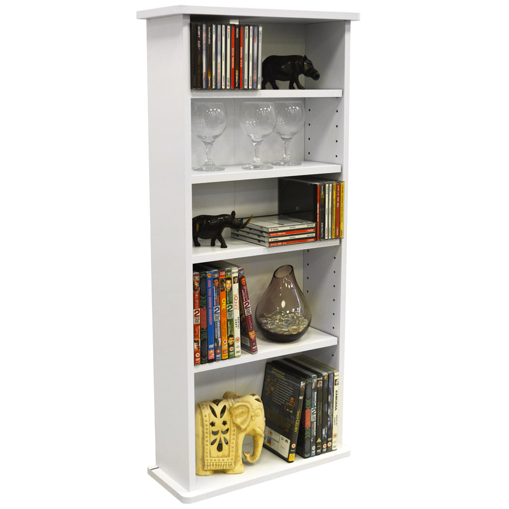 Perfect for organizing CDs, DVDs, and Blu-rays