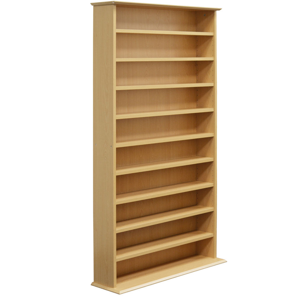 Perfect for keeping media collections neatly arranged