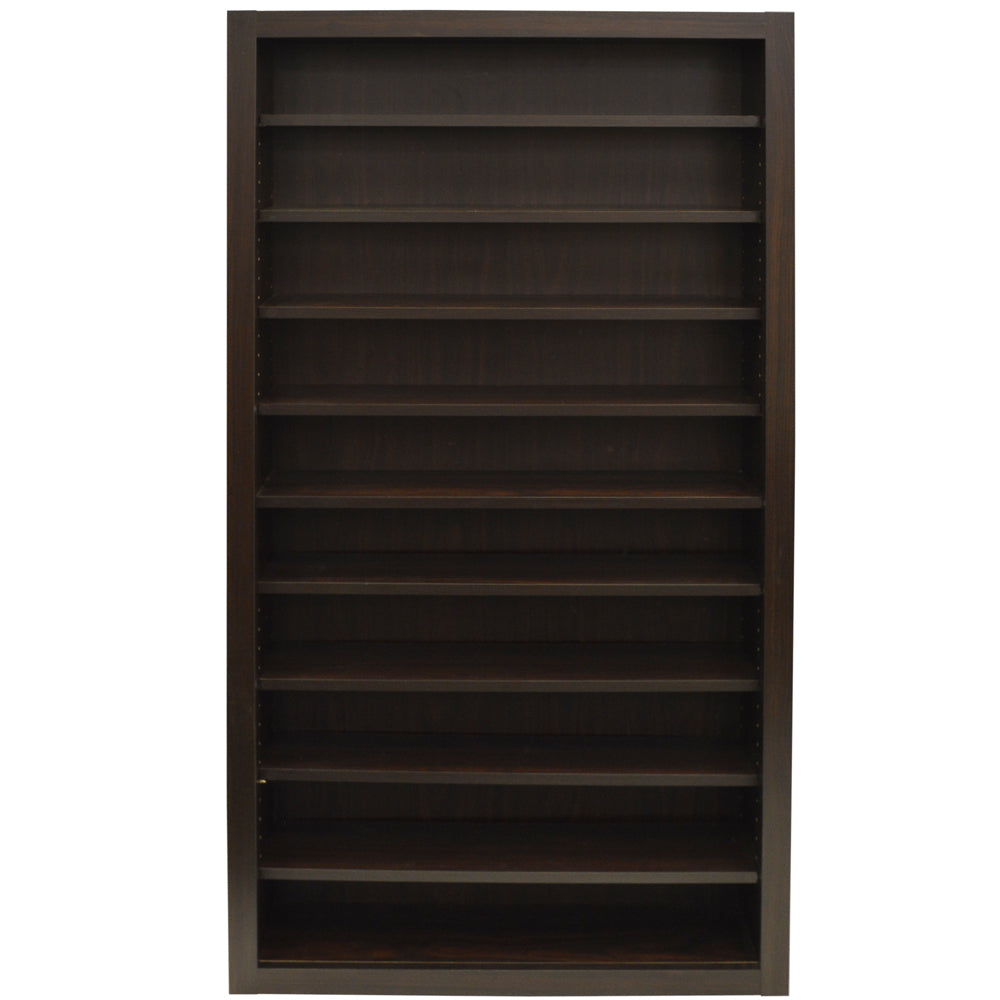 Close-up of adjustable shelving