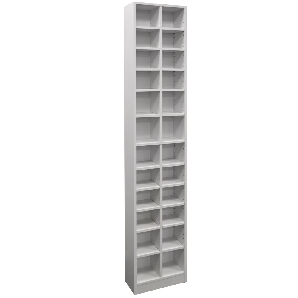 Stylish and space-saving white media cabinet