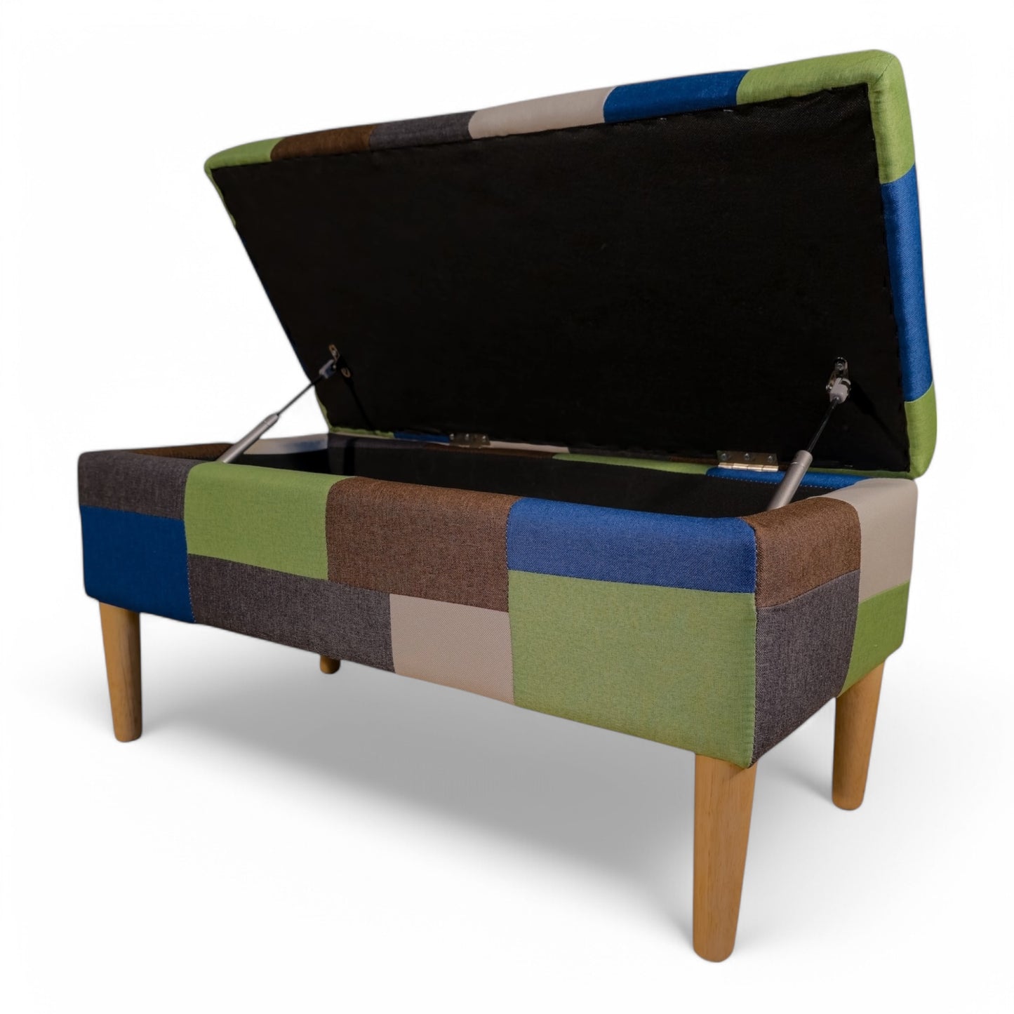 Gas lift hinges on Watsons Grove Ottoman for effortless lid opening