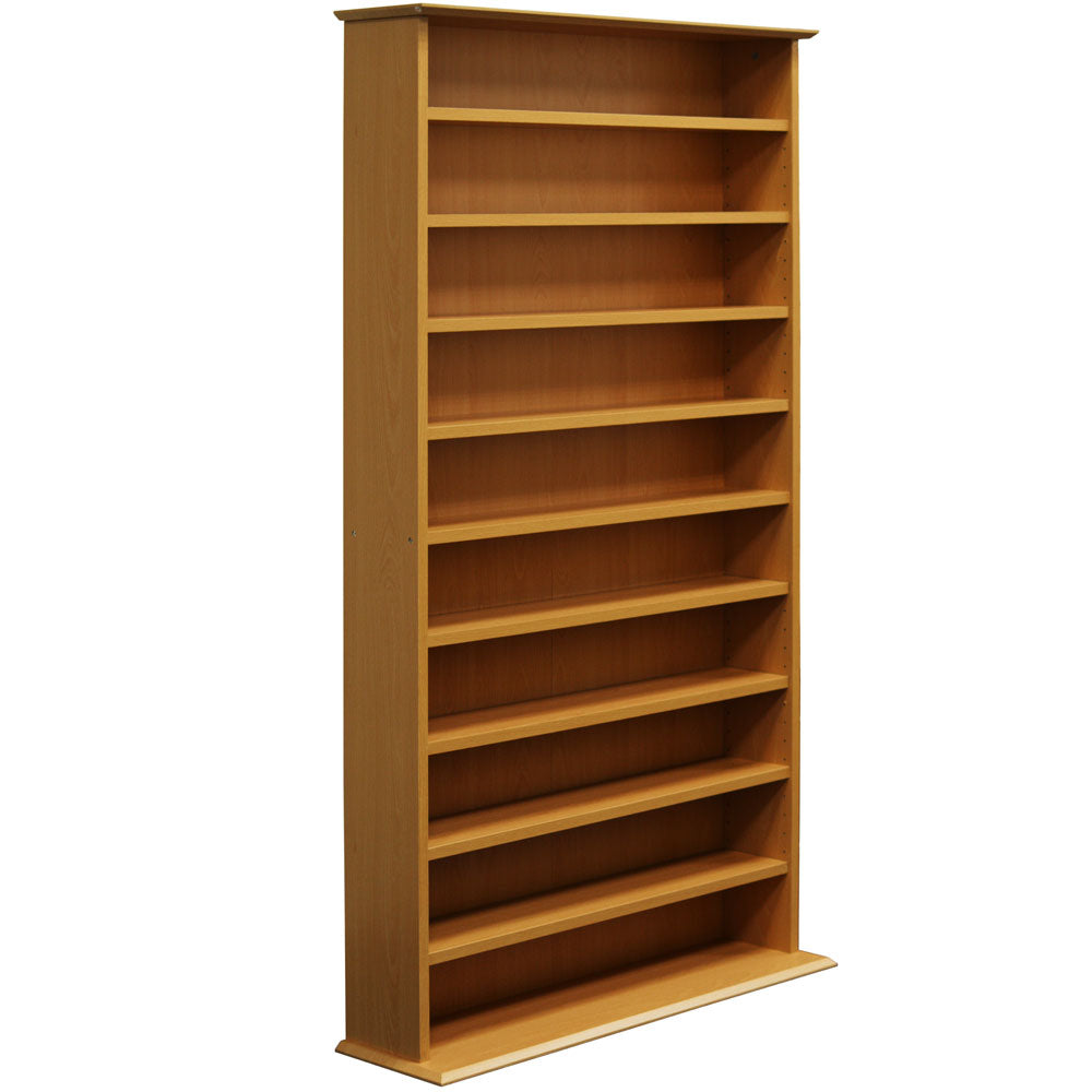 Perfect for keeping media collections neatly arranged