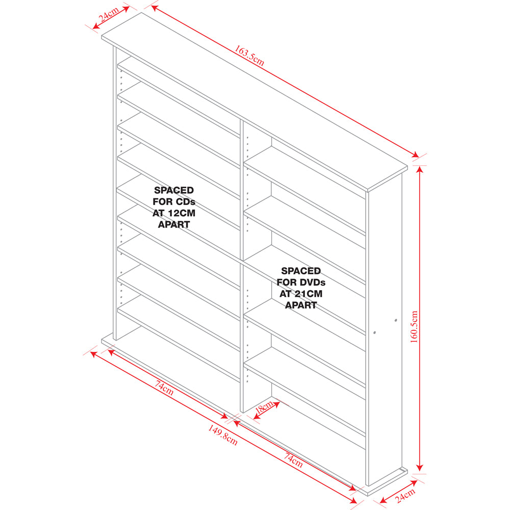 Stylish and modern shelving solution
