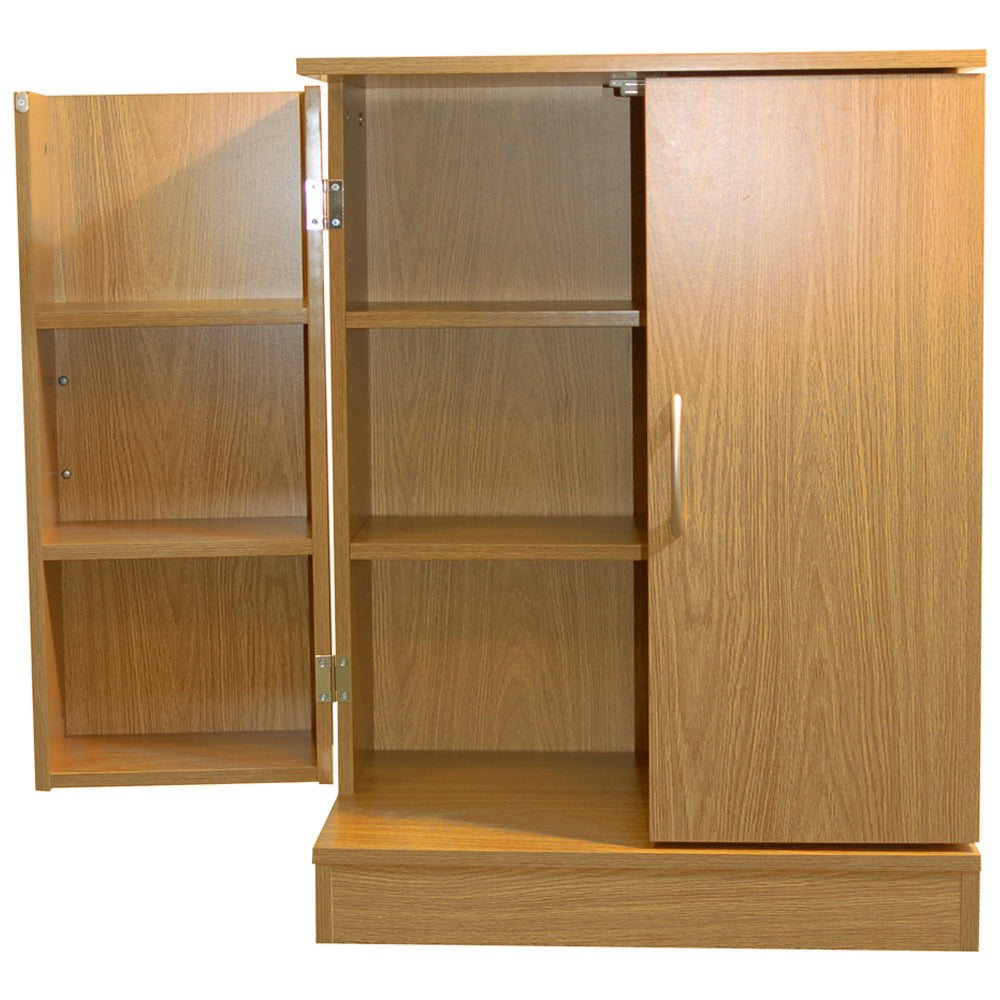 Contemporary space-saving home media cabinet