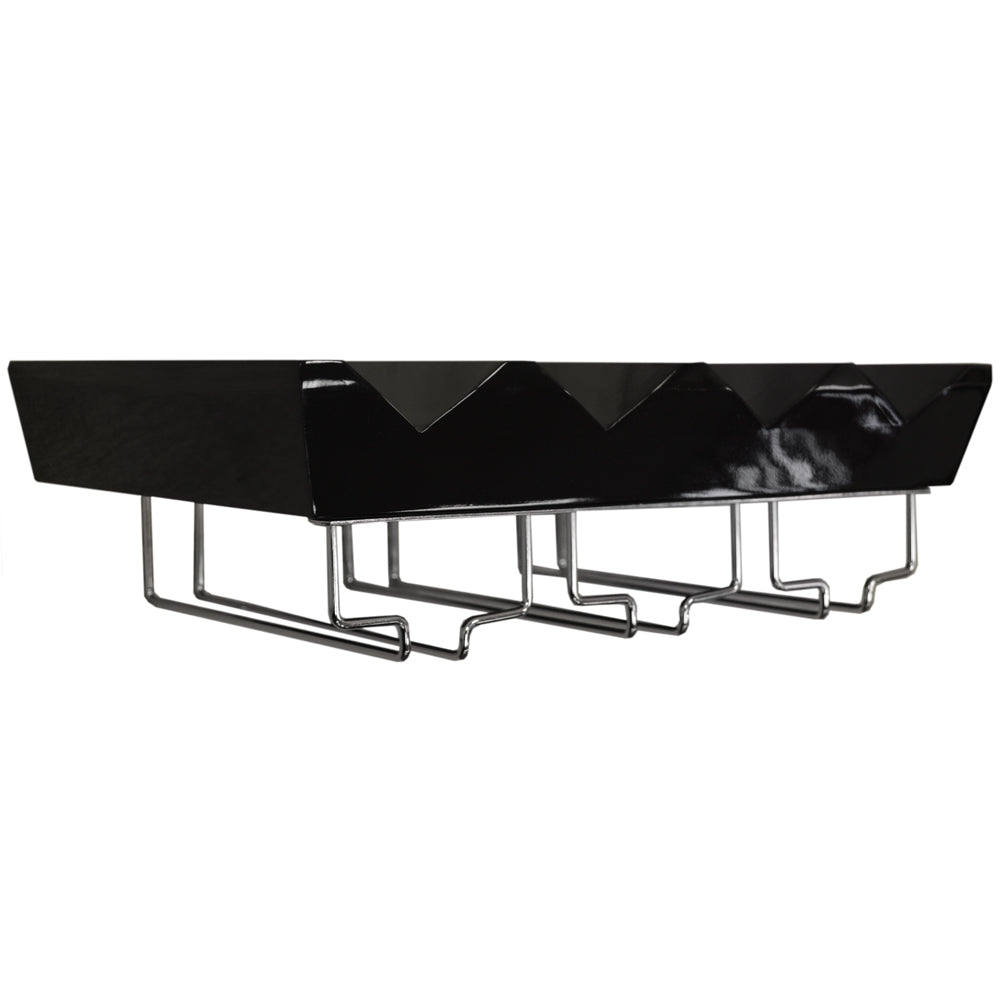 Sleek and space-saving wine storage shelf