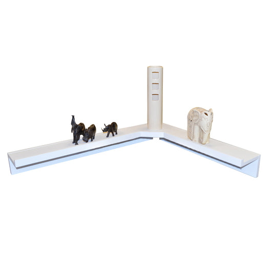 White floating shelf for modern interiors