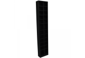 BLOCK - Tall Sleek 360 CD / 160 DVD Media Storage Tower Shelves - Black