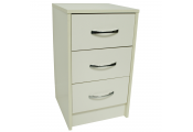 WATSONS -  Modern Chest of 3 Drawers / Storage Bedside Table - Eggshell White